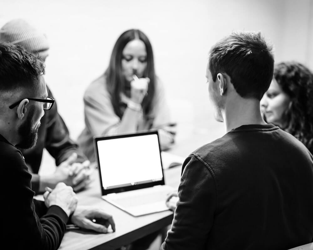 Geeky Tech Geeks having a meeting