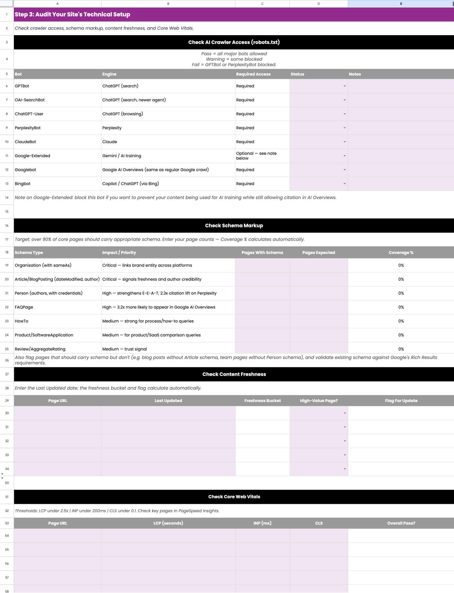 AI Search Audit Workbook 3