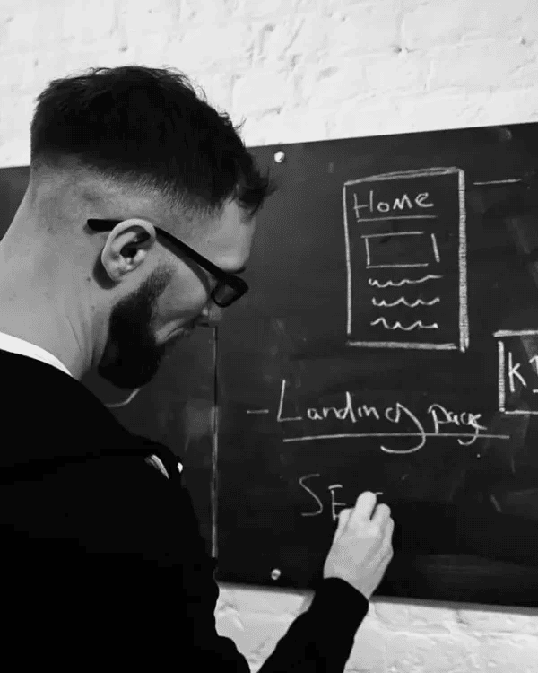 Ben-working-on-B2B-PPC-Strategy Ben working on strategy for our B2B PPC customers