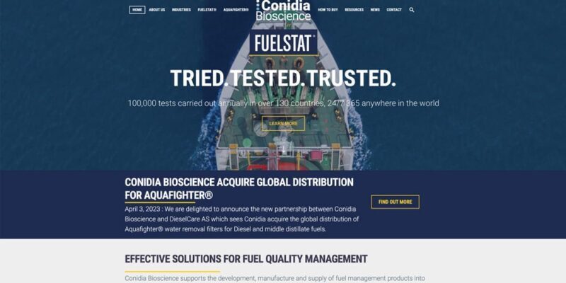 conidias-website-homepage